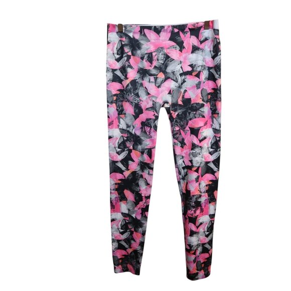 #787 No Boundaries Women's Large (11/13) Floral Print Leggings - Picture 1 of 4